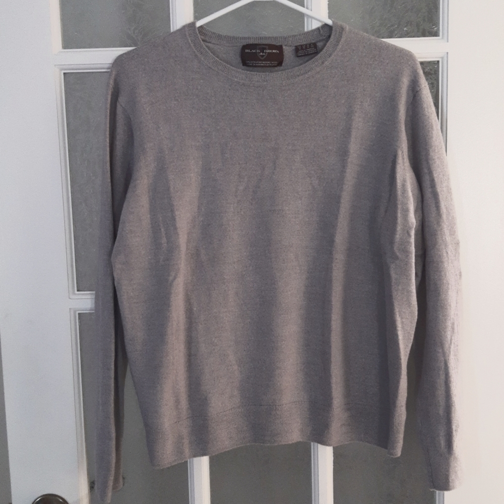 Black Brown 1826 Extra Fine Merino Wool Sweater